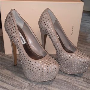Steve Madden rhinestone platforms